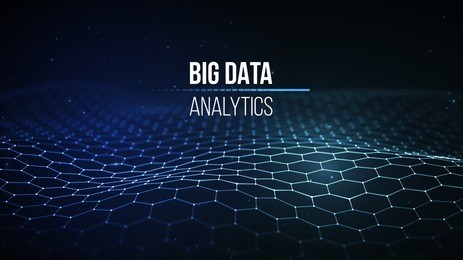 big data visualization. background 3d .big data connection background. cyber technology ai tech wire network futuristic wireframe data visualisation. vector illustration . artificial intelligence .