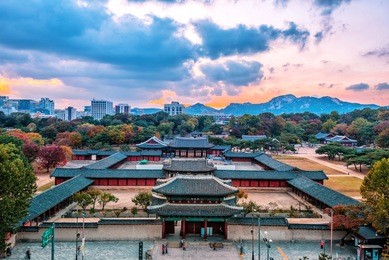 autumn at changgyeonggung palace seoul korea