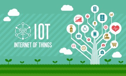 iot ( internet of things ) image illustration (tree) . 