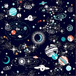 space galaxy constellation seamless pattern print could be used for textile, zodiac star yoga mat, phone case