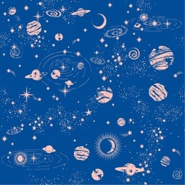 space galaxy constellation seamless pattern print could be used for textile, zodiac star yoga mat, phone case