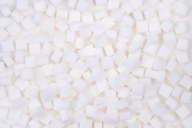 sugar cubes, top view