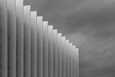 modern building in black and white 