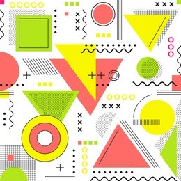 the  geometric minimalism background, memphis pattern