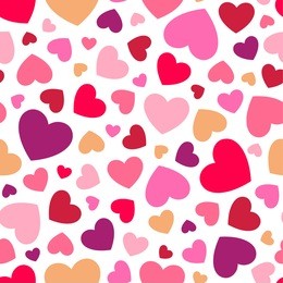 heart seamless pattern background