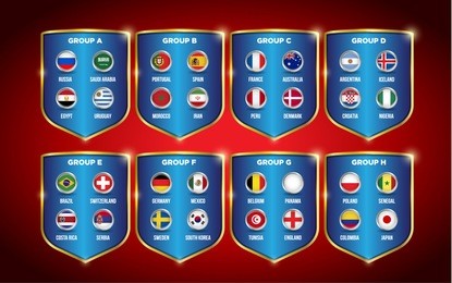 vector country flags in circles.