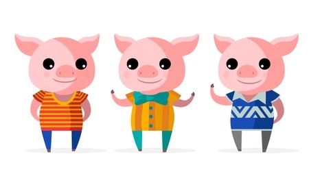 three little pigs fantasy tale