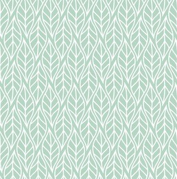 vector illustration of leaves seamless pattern. floral organic background. hand drawn leaf texture.