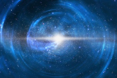 star explosion in a galaxy of an unknown universe