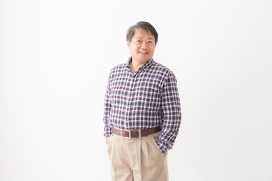 asian senior man