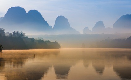 landscape of bama in guangxi,china