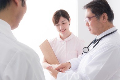asian senior doctor