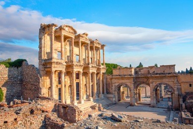 celsus library in ephesus, turkey