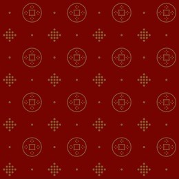 gold coins background, regular seamless pattern. lunar new year decor. stylized chinese ornament. decoration, cards, polygraphic products; paper; web design. oriental style all over print block.