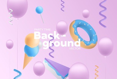 vector background with bright colors and minimalistic shapes