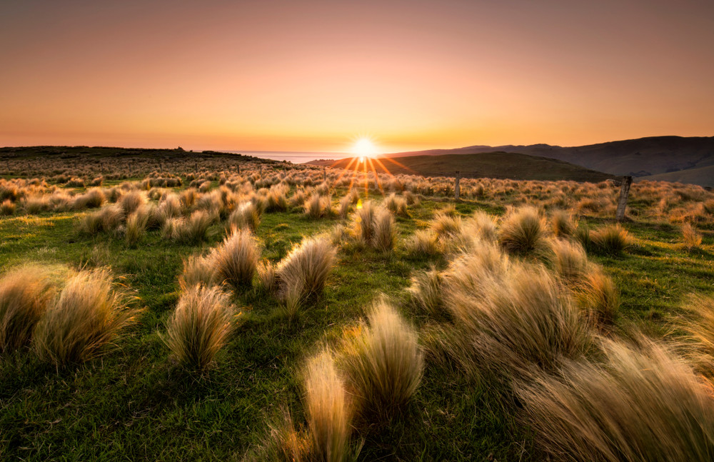 sunset at christchurch, nz.