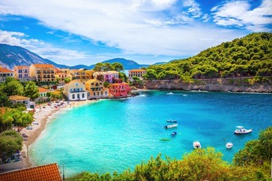 assos village in kefalonia, greece