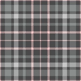 plaid check pattern in shades of gray and pink. seamless fabric texture print. 