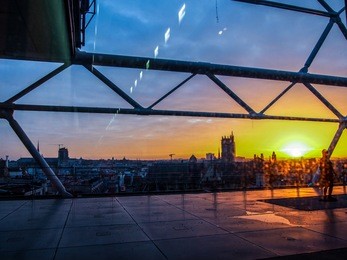sunset paris view