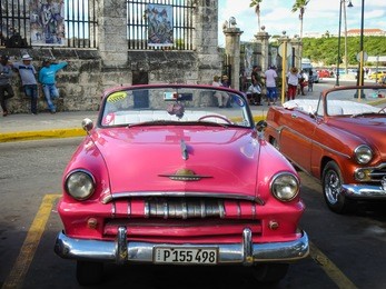 havana, cuba, 10.22.2016: vintage cars in old havana.