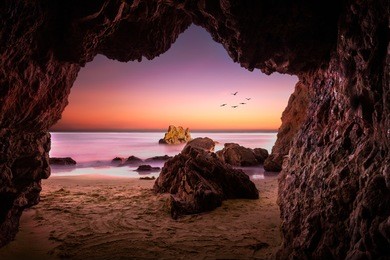 el matador state beach, malibu, california, united states