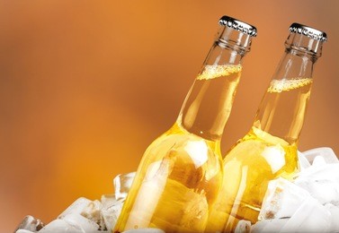 beer on bucket ice