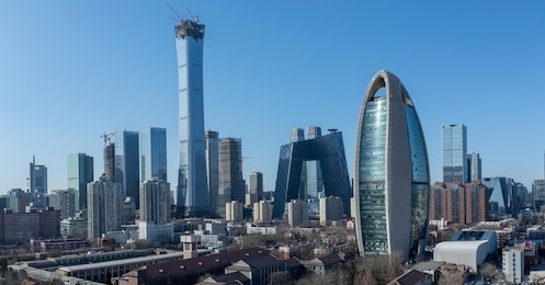in february 6, 2018 the city of beijing international high china scenery