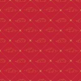chinese cloud seamless pattern background vector 
