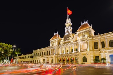 ho chi minh city at night