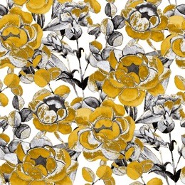 watercolor seamless pattern with roses. fashion floral print.
