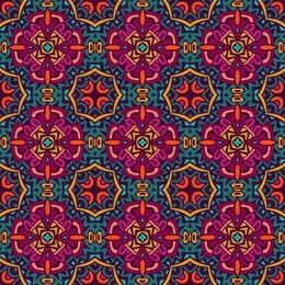 seamless vector colorful geometric print. abstract background texture