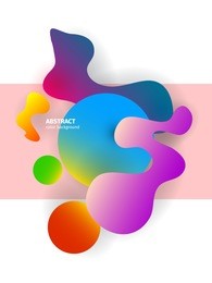 vector liquid 3d fluid paint. abstract water 3d background. colorful plastic or oil shapes. modern hipster or retro style. digital and macro purple concept.