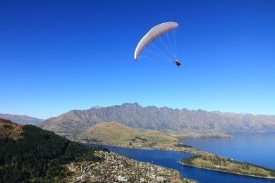 amazing aerial view of queenstown new zealand