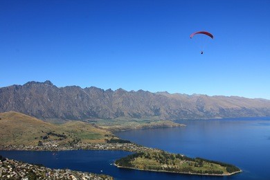 amazing aerial view of queenstown new zealand