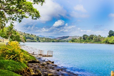 sigatoka river in viti levu, fiji islands