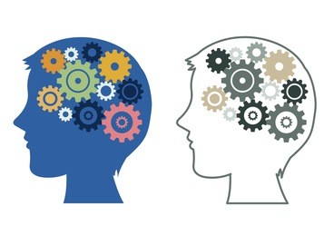 artificial intelligence - icon set / flat type