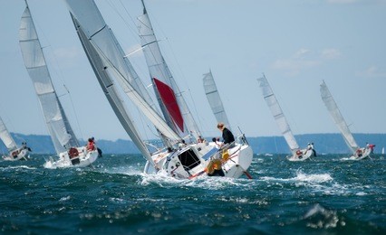 women sailing at regatta