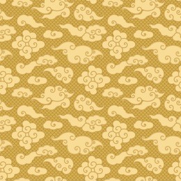 seamless pattern with clouds in oriental style