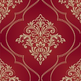 damask seamless pattern for design. vector illustration