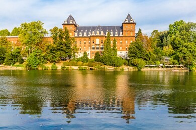 valentino castle, inturin city, piedmont region, north italy