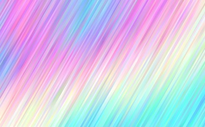 holographic gradient stripes vector background. pastel rainbow shiny lines texture. psychedelic color neon hatching strokes surface in cyan, blue, pink, violet, magenta and yellow.