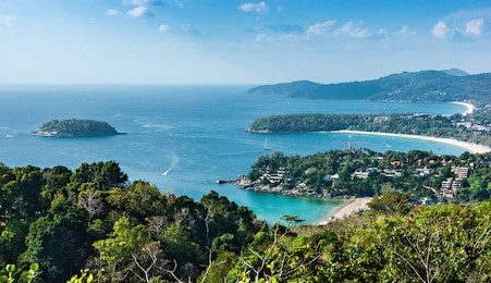 view from viewing point, phuket , south of thailand.