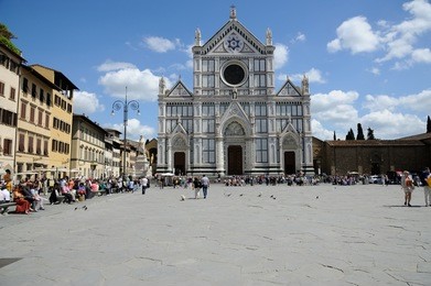 basilica di santa croce (basilica of the holy cross), in florence, italy