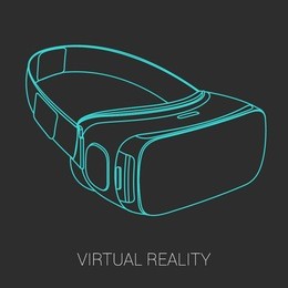 vr headset vector