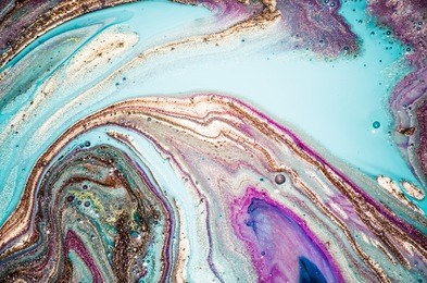 ebru- ancient oriental drawing technique. natural luxury. traditional ottoman turkish marbling art. marbleized paper. 
style incorporates the swirls of marble or the ripples of agate for a luxe effect