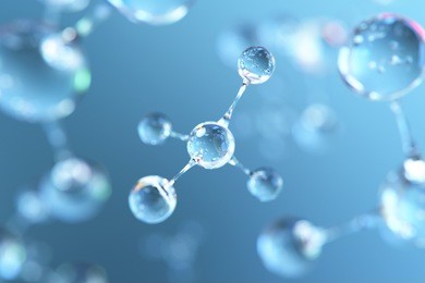 abstract molecule background,3d rendering.