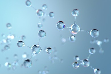 abstract molecule background,3d rendering.