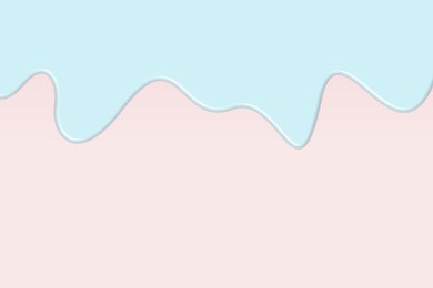 abstract of pastel blue liquid layer paint texture melt on pink canvas. punchy creative pastels and pastel minimalism background with copy space.