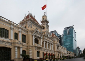 ho chi minh city hall. ho chi minh city (siagon), vietnam