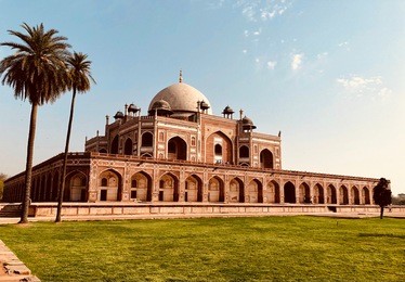 "humayun's tomb"- humayun's tomb is the tomb of the mughal emperor humayun in delhi, india. the tomb was commissioned by humayun's first wife and chief consort, empress bega begum, in 1569-70,